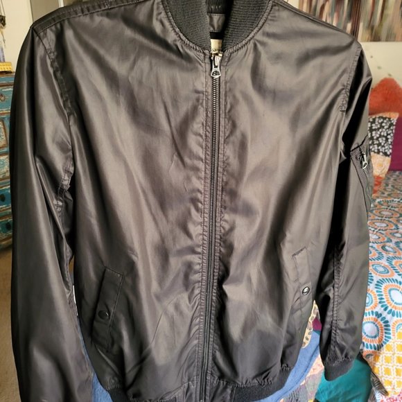 Denim & Supply Ralph Lauren Black Bomber Jacket, Size XS - Picture 6 of 8